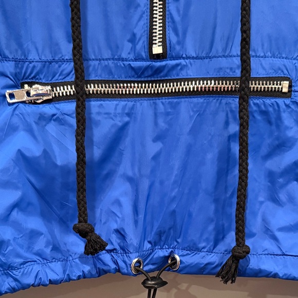 Settle Down Women’s Blue Windbreaker Hoodie Jacket NWT - Picture 5 of 10